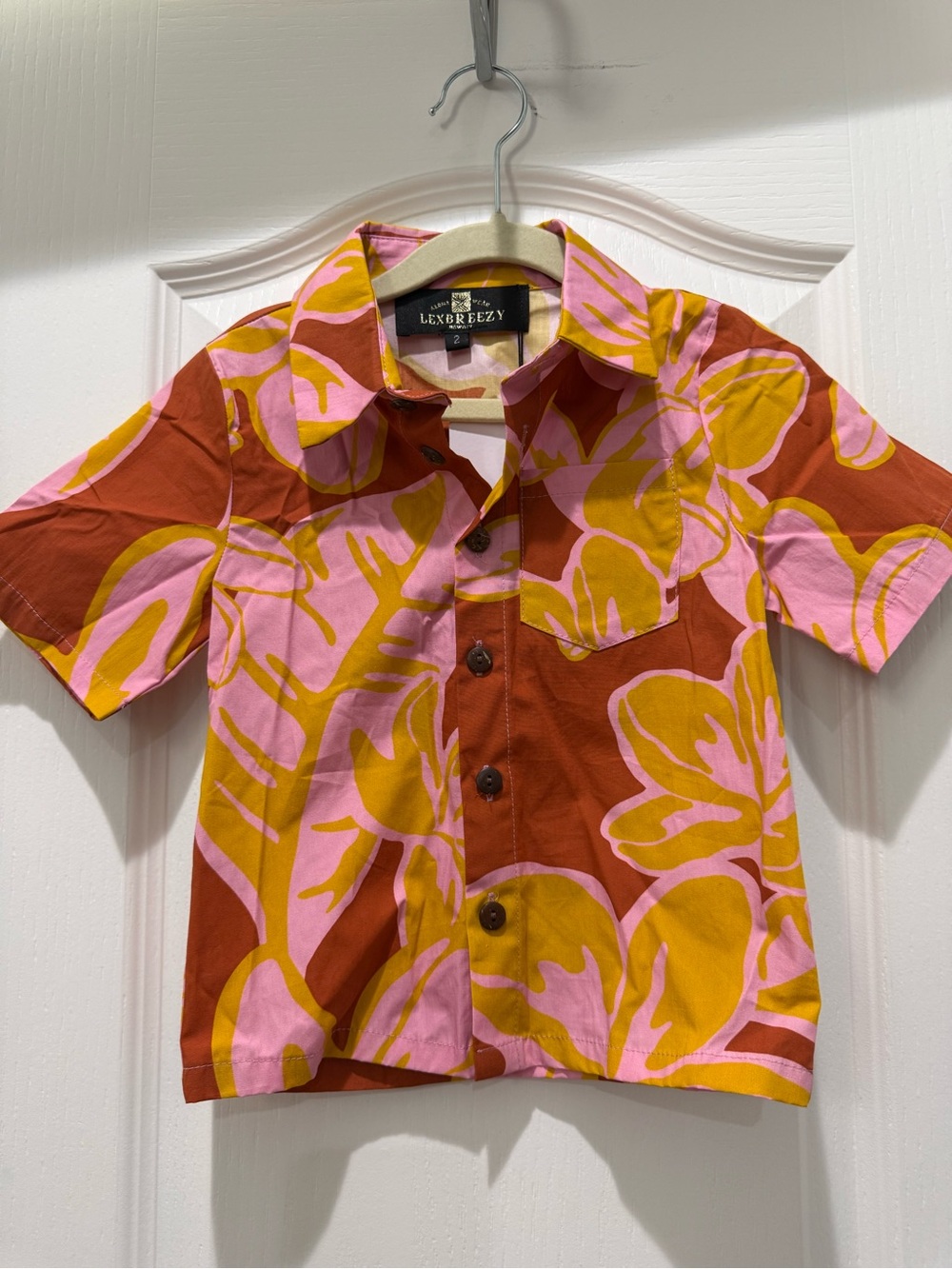 NEW Lexbreezy Hawaii Keiki Youth Aloha Shirt 2T